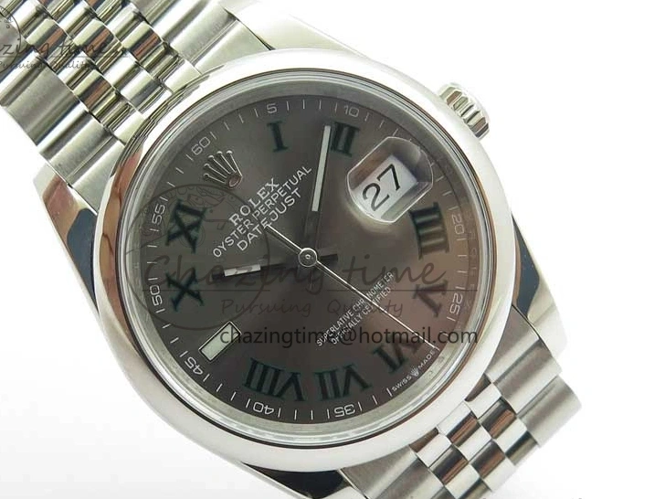 MiroTime 0420 Durable DateJust 36 SS 126200 BP Maker 1:1 Best Edition Gray Roman Dial on Jubilee Bracelet 2530